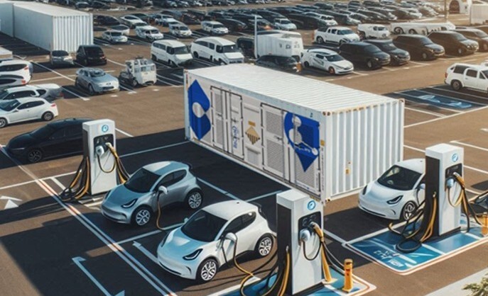 Rapidly deployable, dispatchable GenCell EVOX units supplement the grid at locations where high-capacity power is needed for DC fast EV charging and fleet electrification.